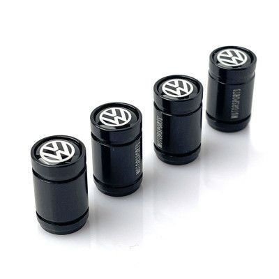 Защитные колпачки на ниппеля Volkswagen Черные 4 шт 57487 фото