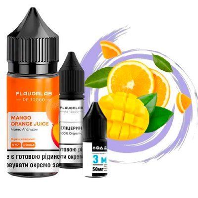 Рідина Самозаміс Flavorlab PE10000 30ml Mango orange Juice 79631 фото