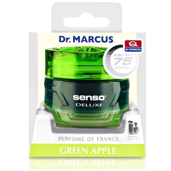 Ароматизатор повітря Банку із гелем Senso Deluxe - Green Apple (Зелене яблуко) 23732 фото