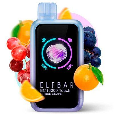 Elf Bar BC 10000 Touch Citrus Grape (Цитрус Виноград) 74324 фото