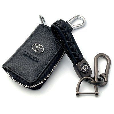 Подарунковий набір №4 для Toyota / Брелок з карабіном і чохол для автоключів 144 фото