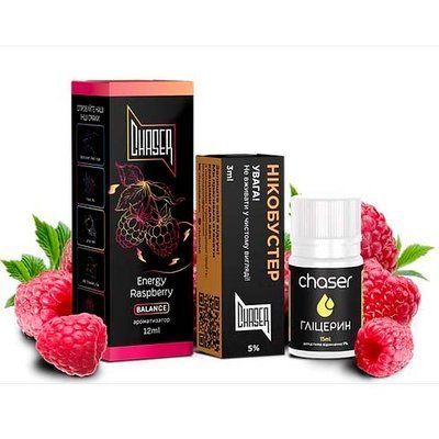 Рідина Chaser Самозаміс Black ULTRA Energy Raspberry 66992 фото