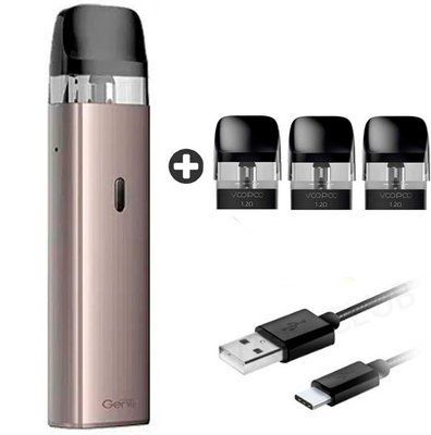 Многоразовый Pod-Набор Voopoo Vinci SE 900mAh 2мл (Картриджей 1.2 ОМ 3 шт) Cream Tan 67645 фото