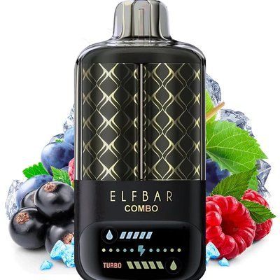 Elf Bar Combo 20000 Blackcurrant Raspberry & Grape Смародина Малина & Виноград 80985 фото