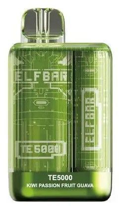 Elf Bar TE5000 POD 5% Оригинал Kiwi Passion Fruit Guava Киви маракуйя гуава (Подзаряжаемый) 57674 фото
