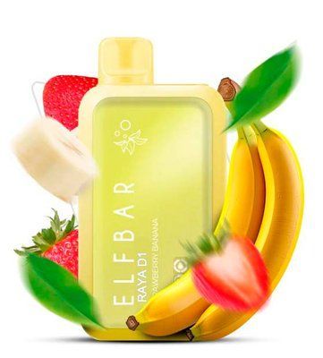 Elf Bar RAYA D13000 18 ml Strawberry Banana (Банан Клубника) С Индикацией 66887 фото