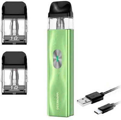 Багаторазовий Pod-Набір Vaporesso Xros 4 Mini 1000mAh 2 мл (Картриджів 1 ОМ 3 шт) Ice Green Зелений 80170 фото
