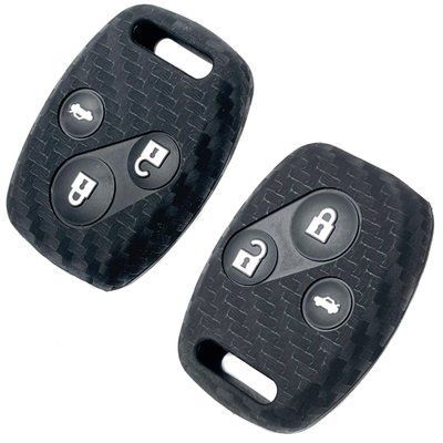Чехол для автоключей Honda ZB 3 Силикон Carbon Оригинал (903) 62843 фото