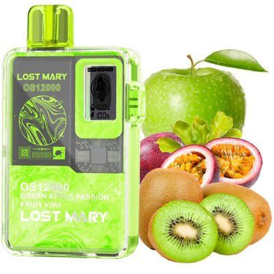 Lost Mary OS12000 Green Apple Passion Fruit Kiwi (Зеленое Яблоко Маракуйя Киви) 84159 фото