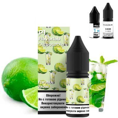 Рідина Самозаміс Flavorlab P1 10ml Vodka lime Горілка лайм 84427 фото
