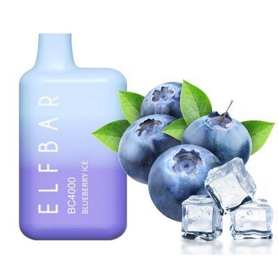Elf Bar BC4000 POD 5% Оригинал Blueberry Ice Черника со льдом (Подзаряжаемый) 44657 фото