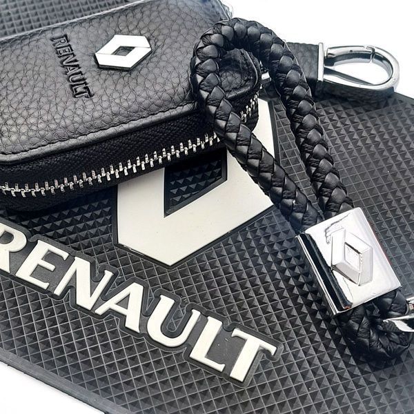 Автонабор №33 для Renault / Коврик панели / Брелок с карабином и чехол для автоключей с логотипом 1433 фото