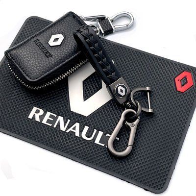 Автонабір №44 для Renault / Килимок панелі / Брелок з карабіном та чохол для автоключів з логотипом 1444 фото