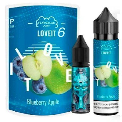 Жидкость Самозамес Flavorlab Love IT 60ml 6мг (органика) Blueberry Apple Черника Яблоко 79822 фото
