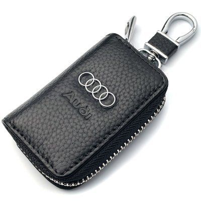 Автомобільна ключниця для ключів з логотипом Audi (Тіснена кожа) 46097 фото