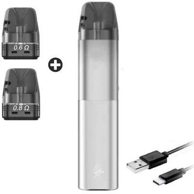 Багаторазовий набір Flavors ELFX 1000 mAh Silver Срібний 79419 фото