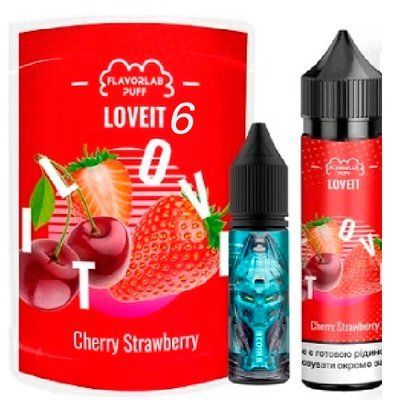 Жидкость Самозамес Flavorlab Love IT 60ml 6мг (органика) Watermelon Strawberry Cherry Арбуз Клубника Вишня 79823 фото