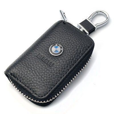 Автомобільна ключниця для ключів з логотипом BMW (Тіснена кожа) 46098 фото
