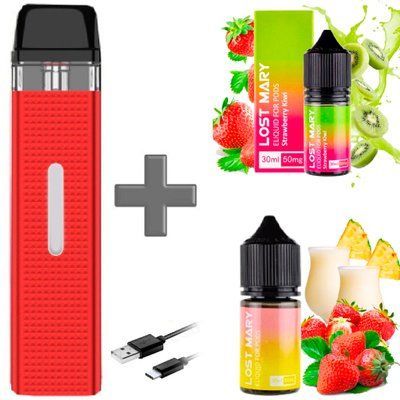 Набор Vaporesso Жидкостей и картриджей LostMary от ElfLiq 30 мл 2 шт (Фифа) 86866 фото