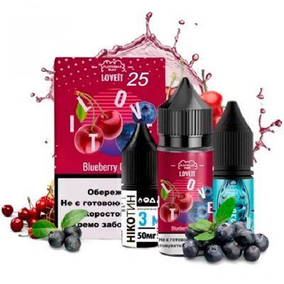 Жидкость Самозамес Flavorlab Love IT 30ml 25мг Blueberry Cherry Черника Вишня 79826 фото