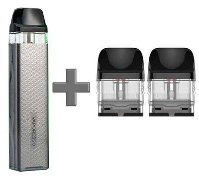 Многоразовый Pod-Набор Vaporesso Xros 3 Mini 1000mAh 2 мл (Картриджей 1 ОМ 3 шт) Space Grey Космический Серый 66723 фото