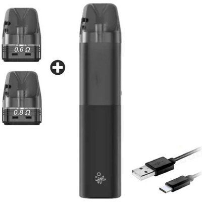 Багаторазовий набір Flavors ELFX 1000 mAh Black Чорний 79424 фото