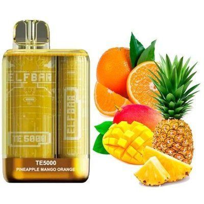 Elf Bar TE5000 POD 5% Оригинал Pineapple Mango Orange Ананас Манго Апельсин (Подзаряжаемый) 57944 фото