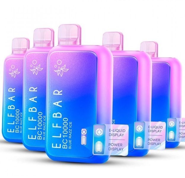 Elf Bar BC 10000 Затягувань Grape Ice (Виноград Лід) З Індикацією 67166 фото