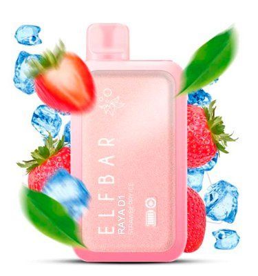 Elf Bar RAYA D13000 18 ml Strawberry Ice (Клубника Лед) С Индикацией 66888 фото