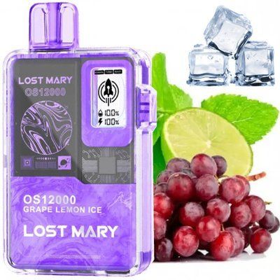 Lost Mary OS12000 Grape Lemon Ice (Виноград Лимон Лед) 84160 фото