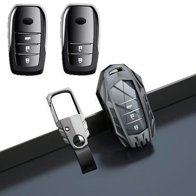 Чехол для автоключей Toyota С карабином Темный хром Оригинал (YA0038) 57488 фото