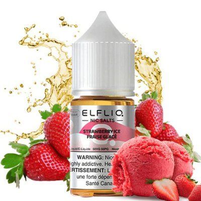 Elf Liq жидкость 30 ml 50 mg Strawberry Snoow Клубничное Мороженое 66153 фото