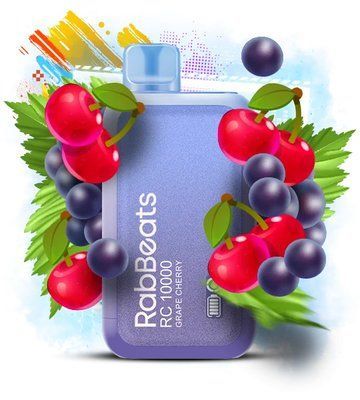 RabBeats (Elf Bar) RC10000/18ml Grape Cherry Виноград Вишня 79687 фото