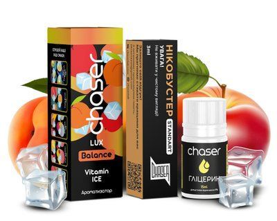 Жидкость Chaser Самозамес Balance Lux Vitamin Ice (limited) Глицерин 12мл Премикс 15мл Бустер 3мл 79427 фото