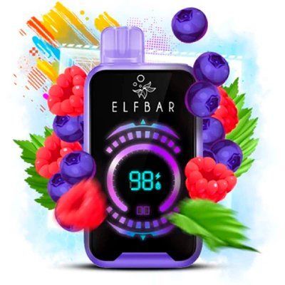 Elf Bar FS 18000 Touch Blueberry Raspberry Чорниця Малина 80476 фото