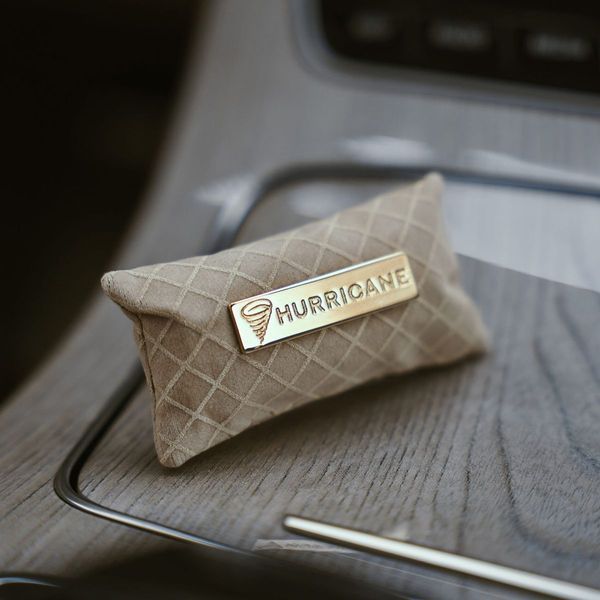 Ароматизатор автомобильный арома саше Hurricane Beige Premium ручной работы 57688 фото