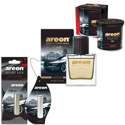 Набор Ароматизаторов воздуха Areon Car Gold (Gold) S4C_Vanilla Paradise фото