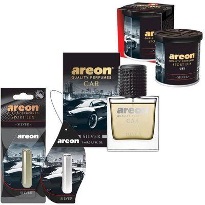 Набор Ароматизаторов воздуха Areon Car Silver (Silver) S4C_Vanilla Paradise фото