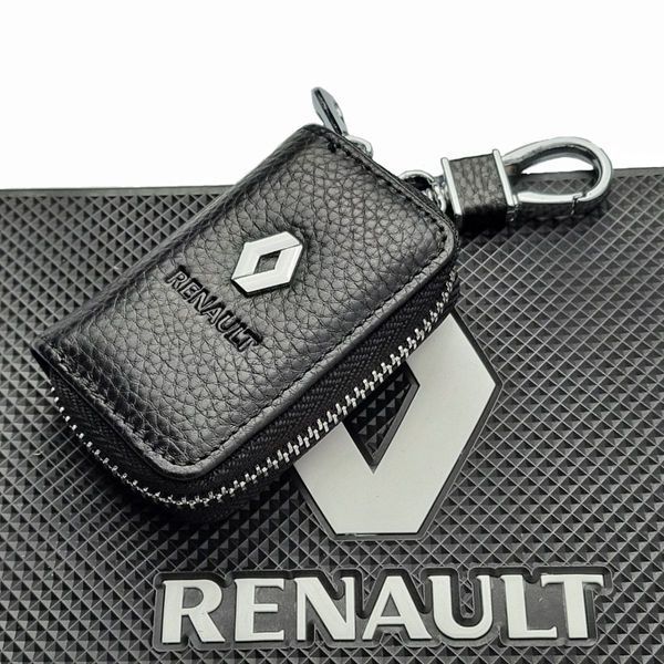 Чехол для ключей с карабином Renault (Тисненая кожа) 46107 фото