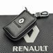 Чехол для ключей с карабином Renault (Тисненая кожа) 46107 фото 2