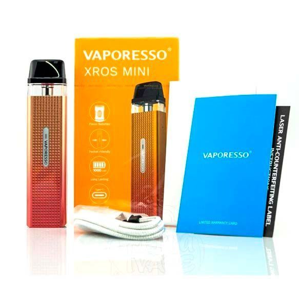 Многоразовый Pod-Набор Vaporesso Xros Mini 1000mAh 2 мл (Картриджей 0.8 ОМ 3 шт) Синий 66334 фото