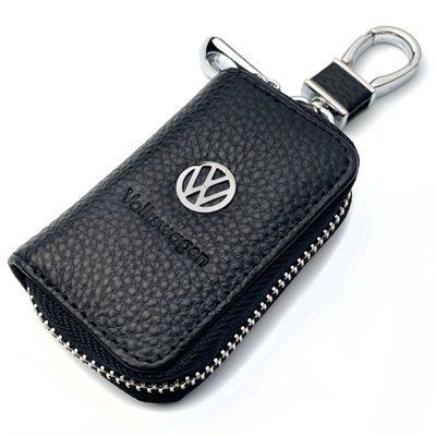 Чохол для ключів з карабіном шкіра Volkswagen (Тіснена кожа) 46110 фото