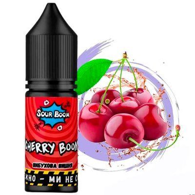Рідина Sour Boom Chaser 15 ml 50 mg Cherry Boom (Кисла Вишня) 67327 фото