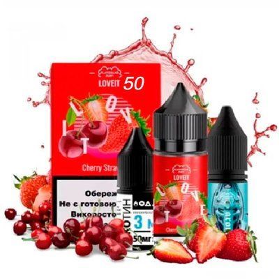 Жидкость Самозамес Flavorlab Love IT 30ml 50мг Cherry Strawberry Вишня Клубника 79835 фото