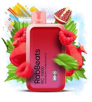 RabBeats (Elf Bar) RC10000/18ml Raspberry Pomegranate Малина Гранат 79693 фото