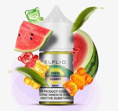 Elf Liq жидкость 30 ml 50 mg Sour Watermelon Gumm Кислый Арбуз Жвачка 80197 фото