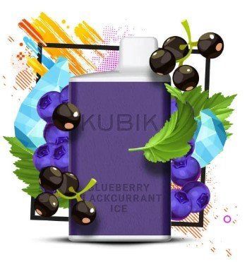 Кubік Max 6000 Blueberry Blackcurrant Ice Чорниця Смородина Лід 86814 фото