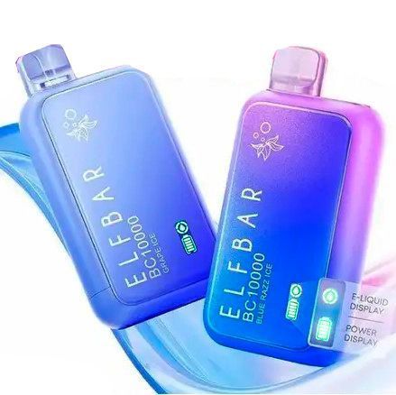 Elf Bar BC 10000 Затяжек Blueberry Mint (Черника Лед) С Индикацией 65941 фото
