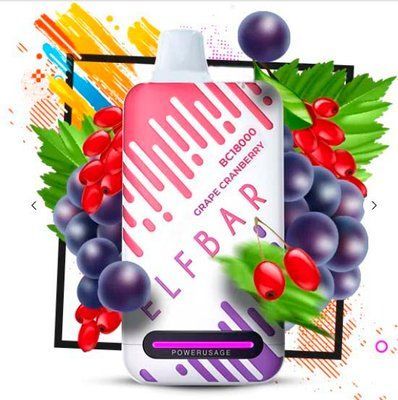 Elf Bar BC 18000 25ml Grape Cranberry (Виноград Ожина) Два режима 67609 фото