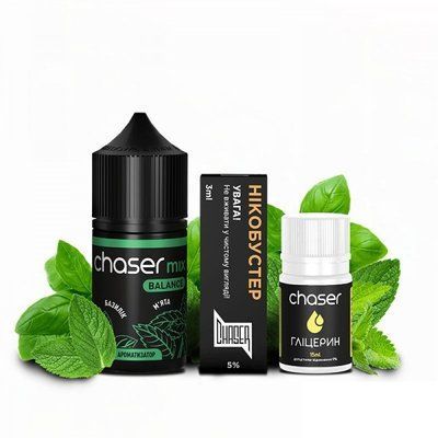 Рідина Chaser Самозаміс Mix ULTRA Базилік М'ята 74748 фото